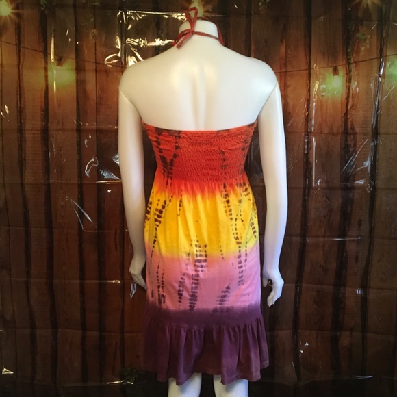 Ladies cotton halter style dress size M - Picture 2 of 2